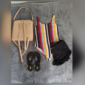 Body Suit & Short Shorts